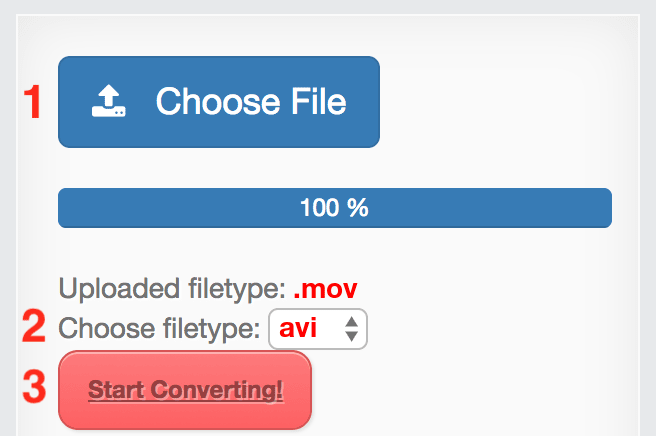 How to convert MOV files online to AVI
